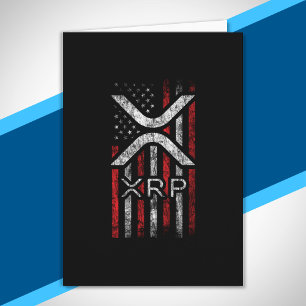 American Flag - XRP Crypto Currency Cryptocurrency Card