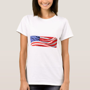 American Flag, you can add text and upload photos T-Shirt