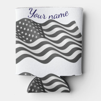 american flag You can write your name here, buddy Can Cooler