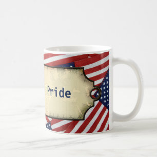 American flags coffee mug