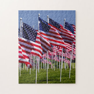 American Flags for Heroes Jigsaw Puzzle
