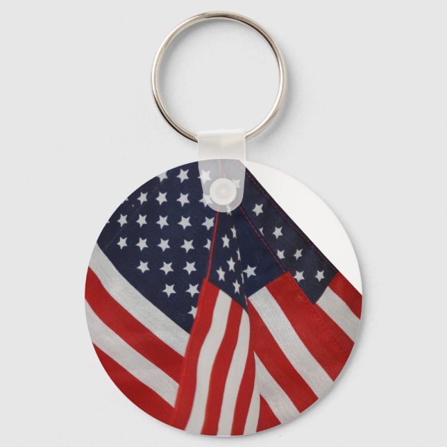 American Flags Key Ring (Front)