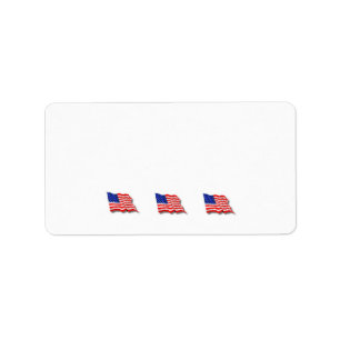 American Flags Label