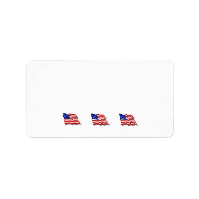 American Flags Label (Front)