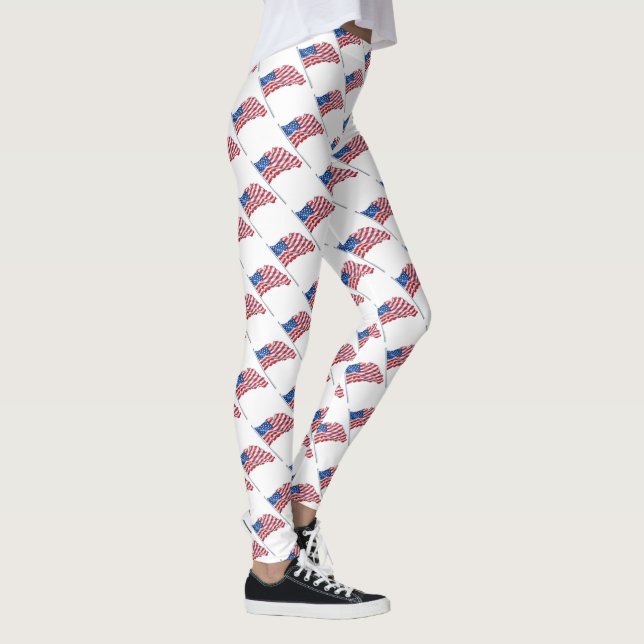 American Flags Leggings (Right)