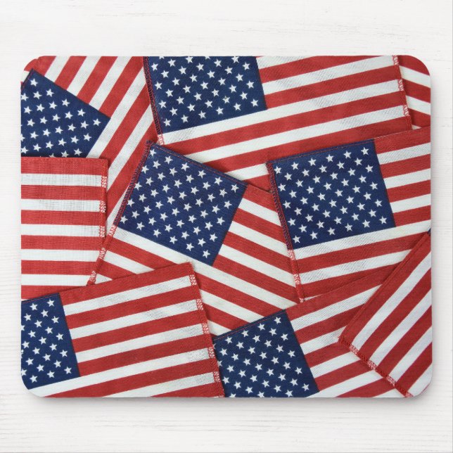 American Flags Mouse Mat (Front)