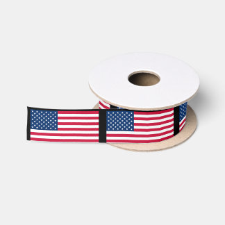 American Flags Ribbon USA Patriotic Satin Ribbon