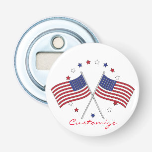 American Flags Thunder_Cove Patriotic 4th of July Bottle Opener