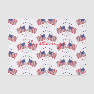 American Flags Thunder_Cove Patriotic 4th of July Tissue Paper