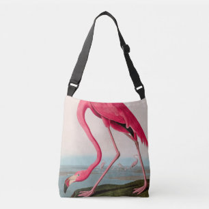 American Flamingo Birds of America Audubon Print Crossbody Bag