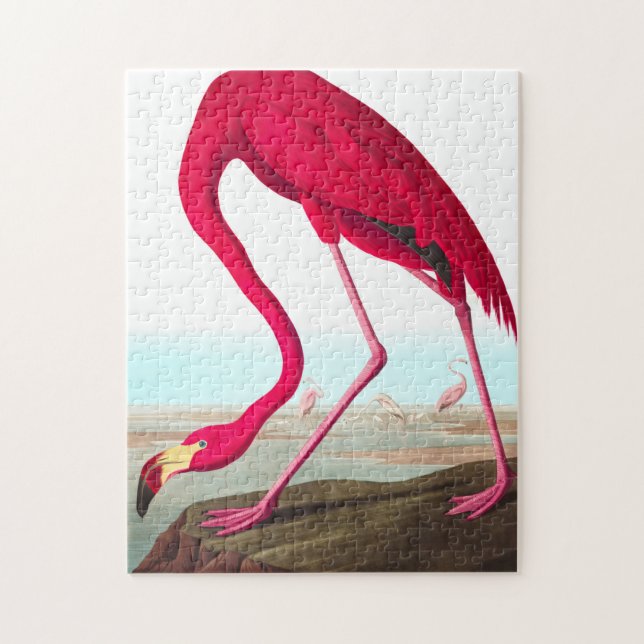 American Flamingo by John James Audubon Jigsaw Puzzle (Vertical)