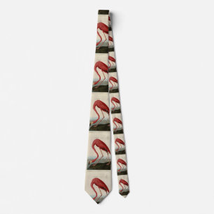American Flamingo from Audubon's Birds of America Tie