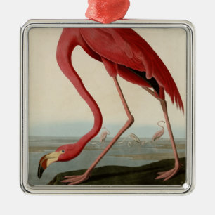 American Flamingo Metal Tree Decoration