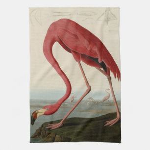 American Flamingo Tea Towel