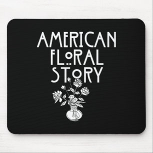 American Floral Story Halloween Florist Funny Horr Mouse Mat