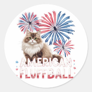 American Fluffball – Cat Sticker