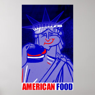 AMERICAN FOOD by New York City Urban59 Studio Poster