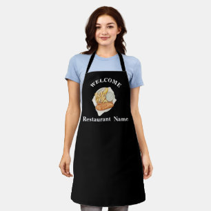 American food restaurant welcome fish and Chip nam Apron