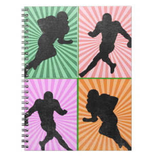 American football artwork for football lovers notebook