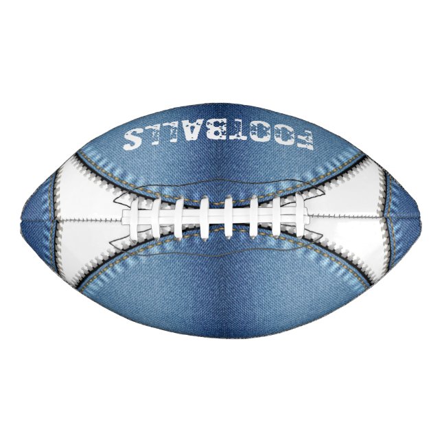 American FOOTBALL Ball Blue Jee (Front)