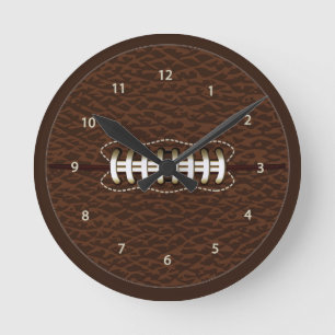 American Football Ball Wall Clock