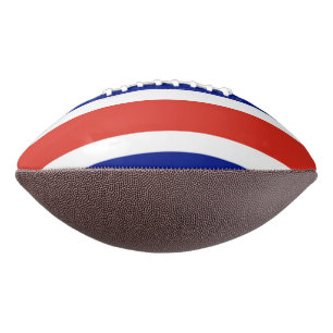 American football ball with flag of Costa Rica