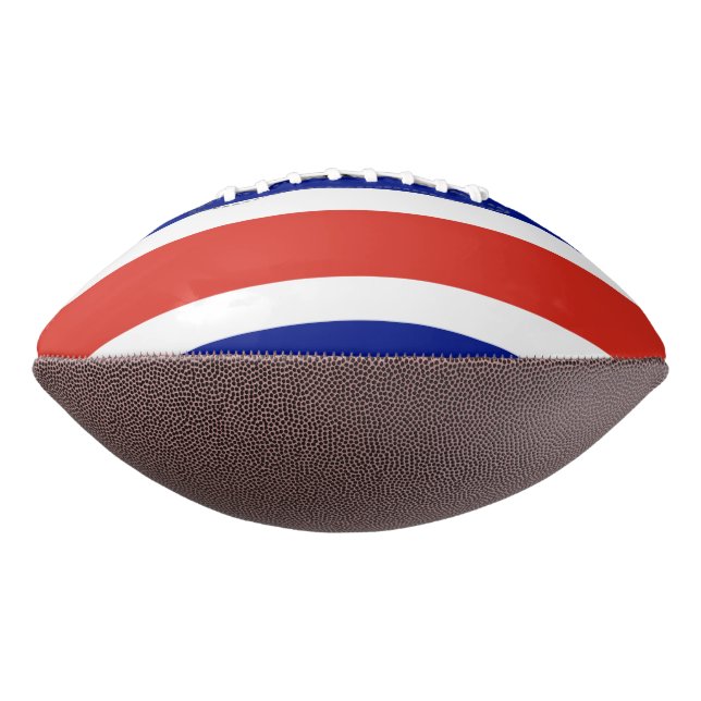 American football ball with flag of Costa Rica (Rotated 270)