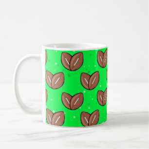 American Football Balls In Heart Shape Coffee Mug