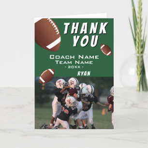 American Football Balls Thank you Coach Photo