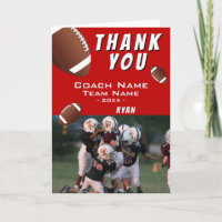American Football Balls Thank you Coach Photo