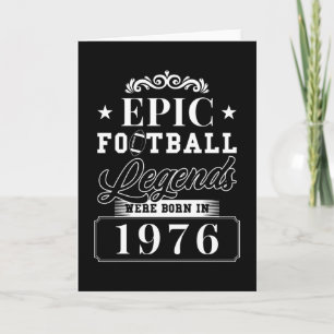 American Football Birthday Born In 1976 Card