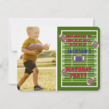 American Football Birthday Party Photo