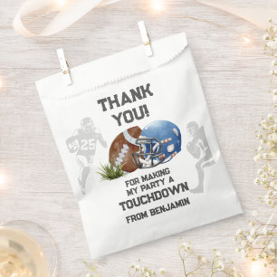 American Football Boy Birthday Party Favour Bags