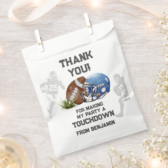 American Football Boy Birthday Party  Favour Bags (Clipped)