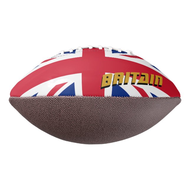 American Football & British Flag / United Kingdom (Rotated 270)