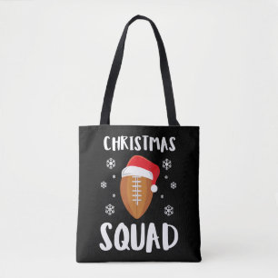 American Football Christmas Squad Christmas Xmas Tote Bag