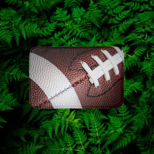American Football Close Up Photo Bath Mat (Creator Uploaded)