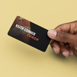 American Football Coach Business Card