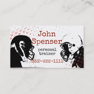 American Football Coach Business Card
