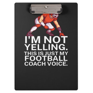 American Football Coach Clipboard