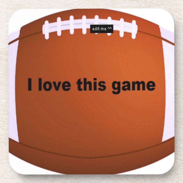 American football coaster (Front)