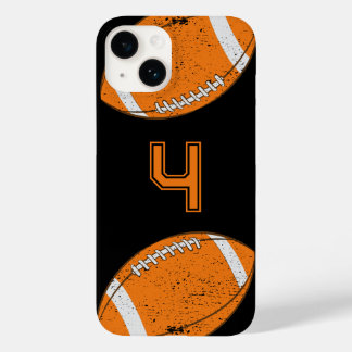 American Football Custom Jersey Number Black Case-Mate iPhone 14 Case