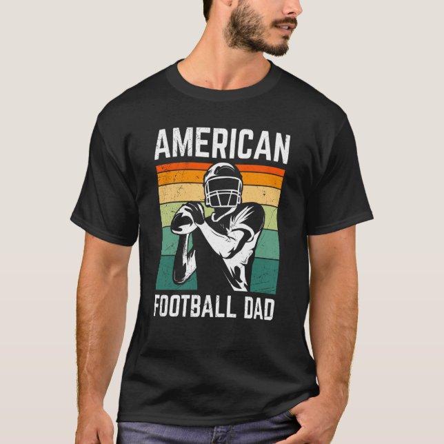American Football Dad Quaterback Kicker For Men Wo T-Shirt (Front)