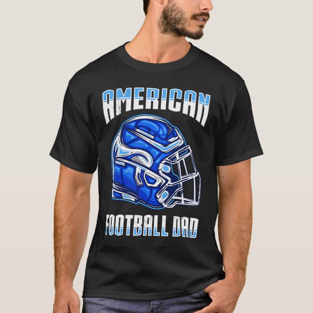 American Football Dad Quaterback Kicker For Men Wo T-Shirt (Front)