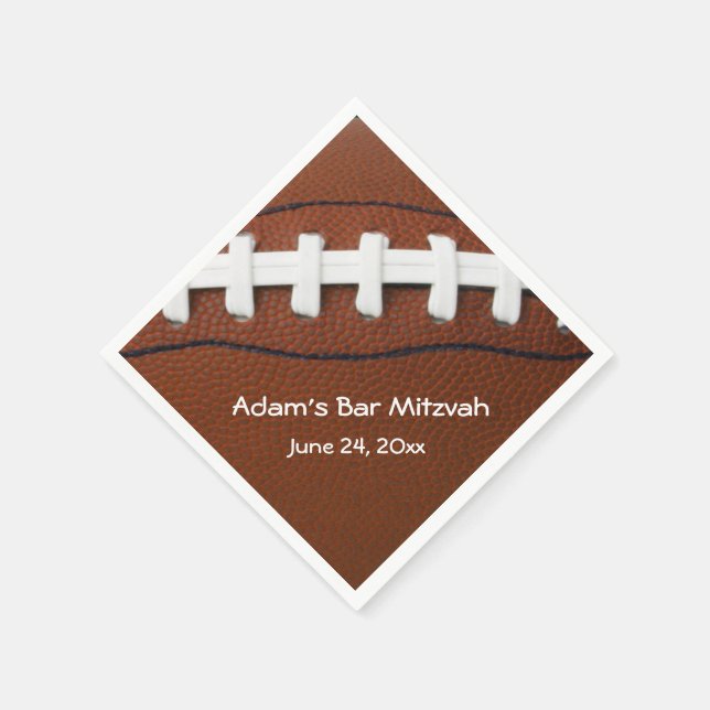 American Football Design Paper Napkins (Corner)
