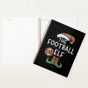 American Football Elf Family Matching Christmas Planner