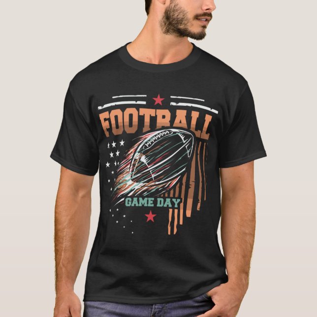 American Football Emblem – Footballer Leaque   T-Shirt (Front)