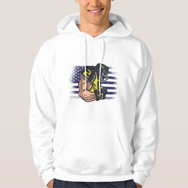 American Football Fan Jersey Shirt USA Flag (Front)
