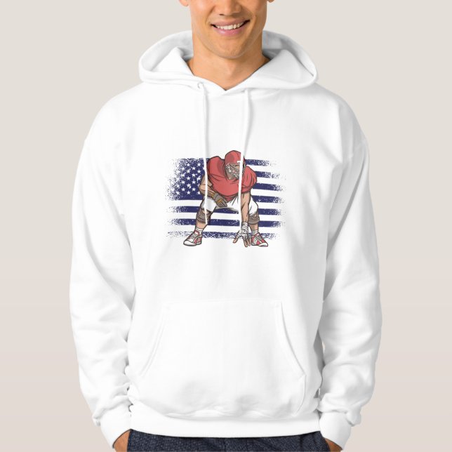 American Football Fan Jersey Shirt USA Flag (Front)
