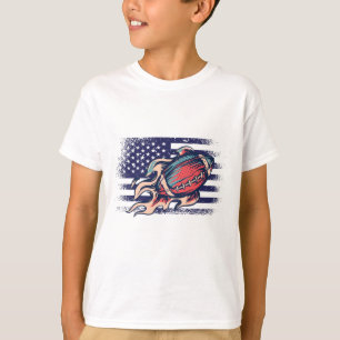 American Football Fan Jersey Shirt USA Flag